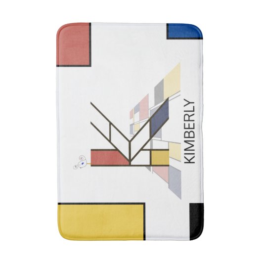 Ongelooflijk neoplasticisme Art Monogram. Brief K Badmat (Voorkant Verticaal)