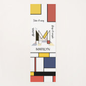 Ongelooflijk neoplasticisme Art Monogram. Brief M Yogamat (Voorkant)
