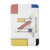 Ongelooflijk neoplasticisme Art Monogram. Brief N Badmat (Voorkant Verticaal)