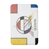 Ongelooflijk neoplasticisme Art Monogram. Brief Q Badmat (Voorkant Verticaal)