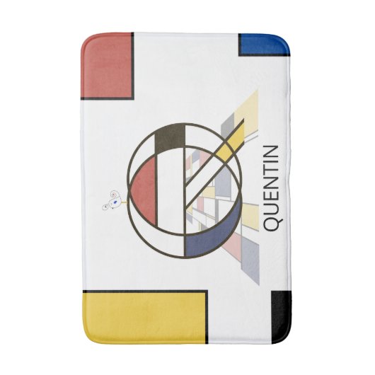 Ongelooflijk neoplasticisme Art Monogram. Brief Q Badmat (Voorkant Verticaal)
