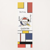 Ongelooflijk neoplasticisme Art Monogram. Brief Q Yogamat (Voorkant)
