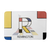 Ongelooflijk neoplasticisme Art Monogram. Brief R Badmat (Voorkant)