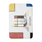 Ongelooflijk neoplasticisme Art Monogram. Brief U Badmat (Voorkant Verticaal)