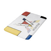 Ongelooflijk neoplasticisme Art Monogram. Brief V Badmat (Gekanteld)