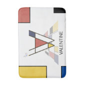 Ongelooflijk neoplasticisme Art Monogram. Brief V Badmat (Voorkant Verticaal)