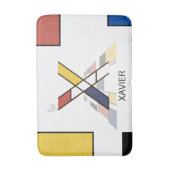 Ongelooflijk neoplasticisme Art Monogram. Brief X Badmat (Voorkant Verticaal)