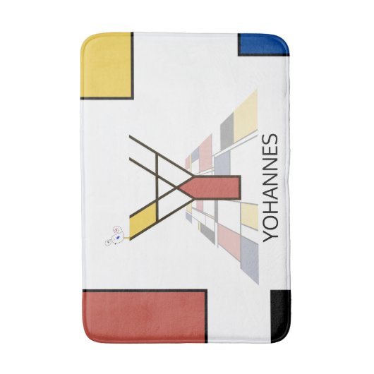 Ongelooflijk neoplasticisme Art Monogram. Brief Y Badmat (Voorkant Verticaal)