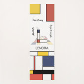 Ongelooflijk neoplasticisme Art Monogram. Letter L Yogamat (Voorkant)