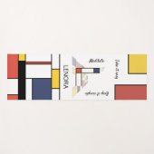 Ongelooflijk neoplasticisme Art Monogram. Letter L Yogamat (Voorkant (horizontaal))