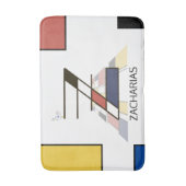 Ongelooflijk neoplasticisme Art Monogram. Letter Z Badmat (Voorkant Verticaal)
