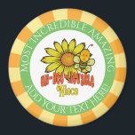 Ongelooflijk nichtbloemen en bijen magneet<br><div class="desc">'s Werelds meest ongelooflijke nichtjes zonnebloemen, hommels en ideeën voor sms-cadeautjes in , gewaagde, heldere kleuren van oranje, groen, rood en geel. Geweldige verjaardagen, feestdagen of speciale cadeaus voor uitvindingen. Deze leuke vrouwelijke cadeautjes zullen haar glimlachen. Labels: "helder groen rood geel sinaasappel", "kleurrijk floreel geschenk voor haar", "werds best niece...</div>