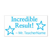 "Ongelooflijk resultaat!" + Tutor Name Rubber Stam Zelfinktende Stempel (Design)