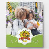 Ongelooflijk tante Sunflower en bijen Fotoplaat (Voorkant)