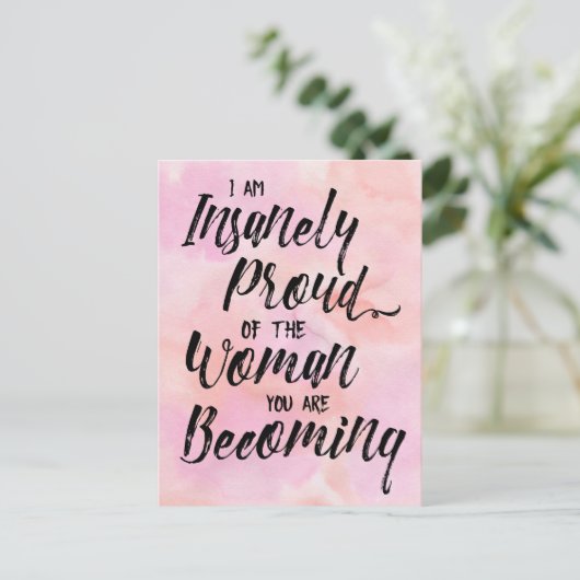 Ongelooflijk trots op je briefkaart (Staand voorkant)