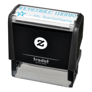 "ONGELOOFLIJK WERK!" Instructeur Rubber Stamp Zelfinktende Stempel