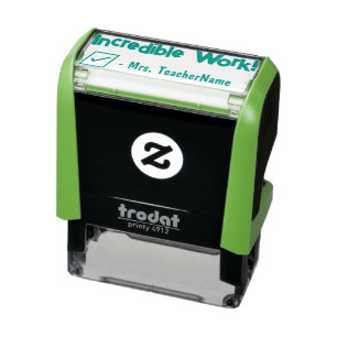 "Ongelooflijk werk!" + Naam van aangepaste instruc Zelfinktende Stempel