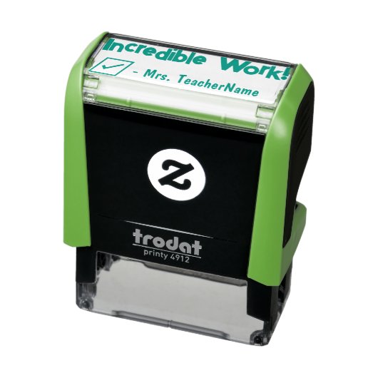 "Ongelooflijk werk!" + Naam van aangepaste instruc Zelfinktende Stempel (Product)