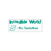 "Ongelooflijk werk!" + Naam van aangepaste instruc Zelfinktende Stempel (Design)
