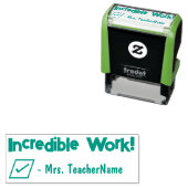 "Ongelooflijk werk!" + Naam van aangepaste instruc Zelfinktende Stempel (In situ)