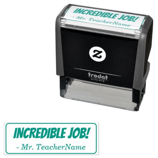 "ONGELOOFLIJK WERK!" Teacher Feedback Rubber Stamp Zelfinktende Stempel (In situ)