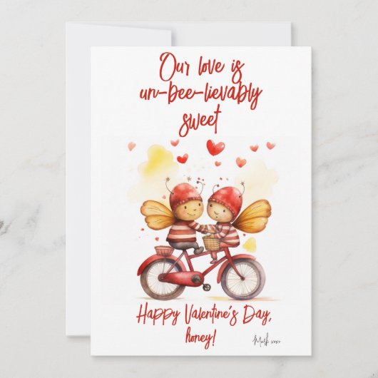 Ongelooflijk zoete Valentijnskaart Feestdagenkaart (Voorkant)