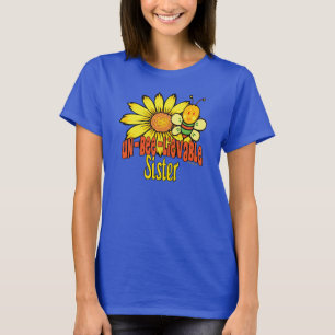 Ongelooflijk zuster Zonnebloemen en bijen T-shirt