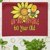 Ongelooflijke 60e verjaardag cadeautjes theedoek (Gevouwen)