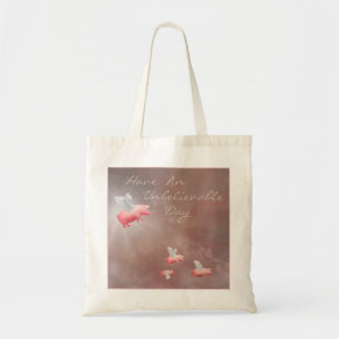 Ongelooflijke dag voor vliegende varkens tote bag