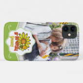Ongelooflijke Grammy-zonnebloemen en -bijen Case-Mate iPhone Case (Achterkant (horizontaal))