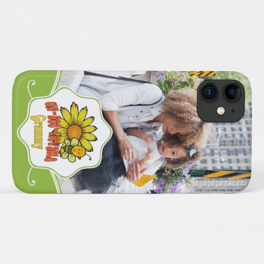 Ongelooflijke Grammy-zonnebloemen en -bijen Case-Mate iPhone Case (Achterkant (horizontaal))