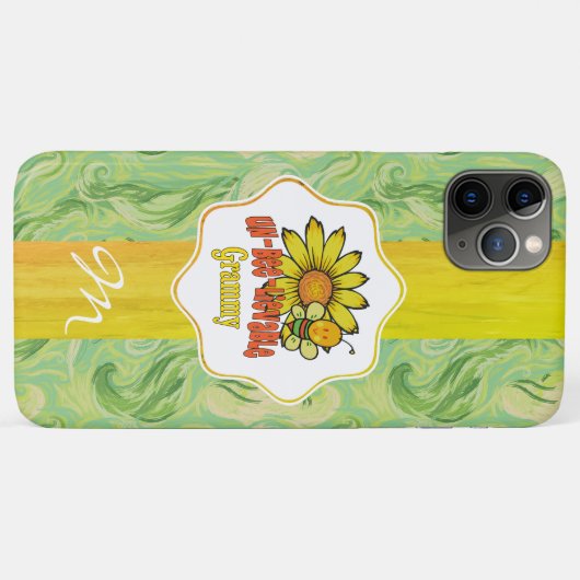Ongelooflijke Grammy-zonnebloemen en -bijen Case-Mate iPhone Case (Achterkant (horizontaal))