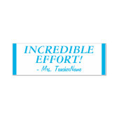 "ONGELOOFLIJKE INSPANNING!" + Tutor Naam Rubber St Zelfinktende Stempel (Design)