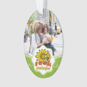 Ongelooflijke kleindochter Zonnebloemen en bijen Ornament (voorkant)