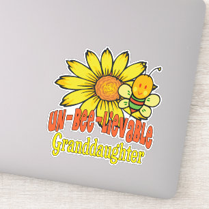 Ongelooflijke kleindochter Zonnebloemen en bijen Sticker
