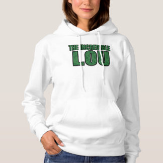 Ongelooflijke Lou - Groene Baksteenpatroon Typogra Hoodie