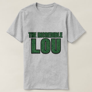 Ongelooflijke Lou - Groene Baksteenpatroon Typogra T-shirt