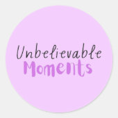 Ongelooflijke momenten Sticker (Voorkant)