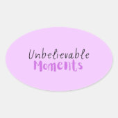 Ongelooflijke momenten Sticker (Voorkant)
