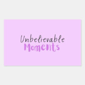 Ongelooflijke momenten Sticker (Voorkant)