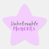 Ongelooflijke momenten Sticker (Voorkant)