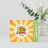 Ongelooflijke neef Zonnebloemen en Bijen Briefkaart (Staand voorkant)