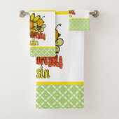 Ongelooflijke neusbloemen en bijen bad handdoek (Insitu)