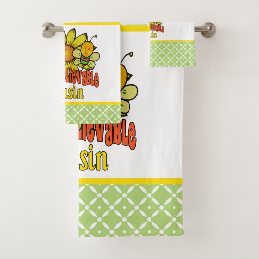 Ongelooflijke neusbloemen en bijen bad handdoek (Insitu)