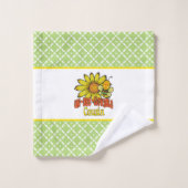 Ongelooflijke neusbloemen en bijen bad handdoek (Wasdoekje)