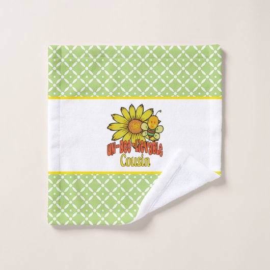 Ongelooflijke neusbloemen en bijen bad handdoek (Wasdoekje)