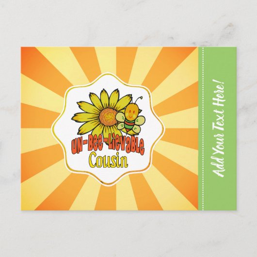 Ongelooflijke neusbloemen en bijen briefkaart (Voorkant)