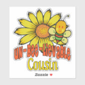 Ongelooflijke neusbloemen en bijen sticker (Vel)