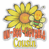 Ongelooflijke neusbloemen en bijen sticker (Voorkant)