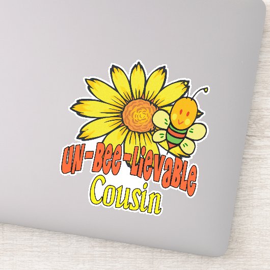 Ongelooflijke neusbloemen en bijen sticker (Detail)